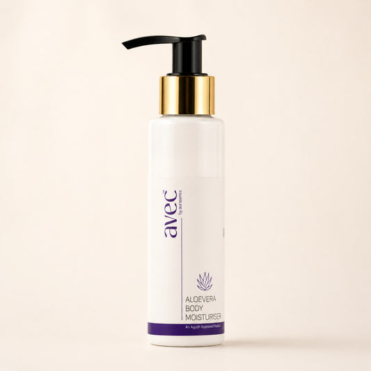 AVEC Organic & Natural Aloe Vera Moisturizing Gel for Deep Hydration & Skin Soothing