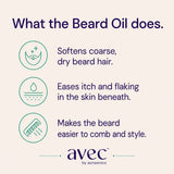 AVEC Ayurvedic Beard Growth Oil – Natural Hair Growth Supplements for a Thicker, Healthier Beard