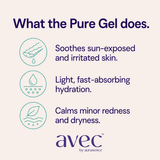 AVEC Organic & Natural Pure Aloe Vera Gel – Nature’s Soothing Extract for Skin and Hair