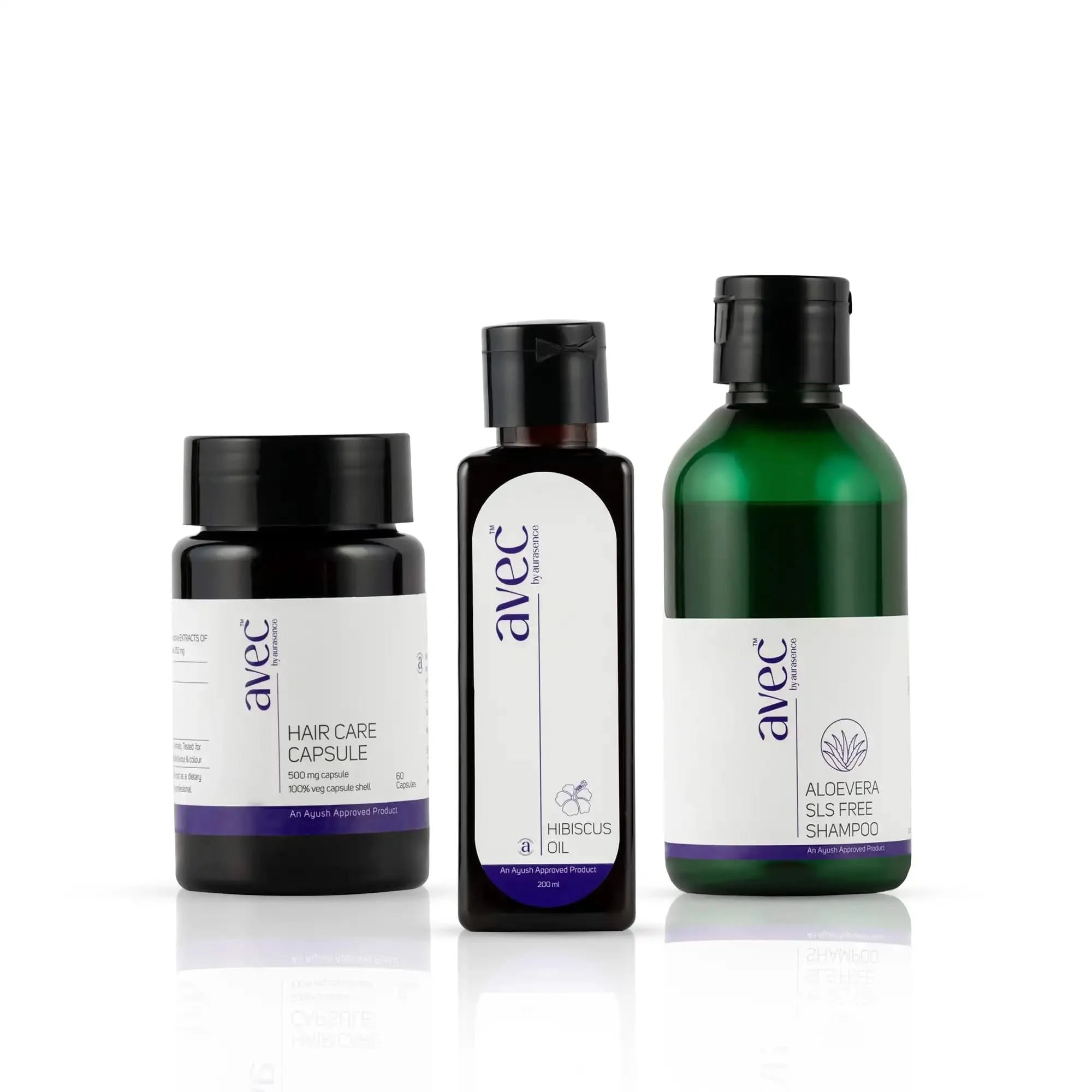 Set of hair care products from the brand 'avec'