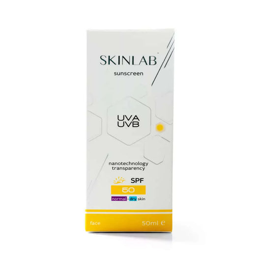 SKINLAB Sunscreen SPF 50 | Broad Spectrum UVA/UVB Protection | Water-Resistant & Transparent | 50ml