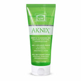 Green tube of AKNIX Gentle Cleansing Gel on a white background