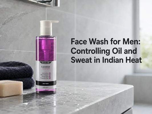 Face Wash for Men: Controlling Oil and Sweat in Indian Heat