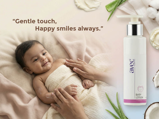Baby’s First Lotion: Why AVEC Cuddles is Ideal for Newborns in India