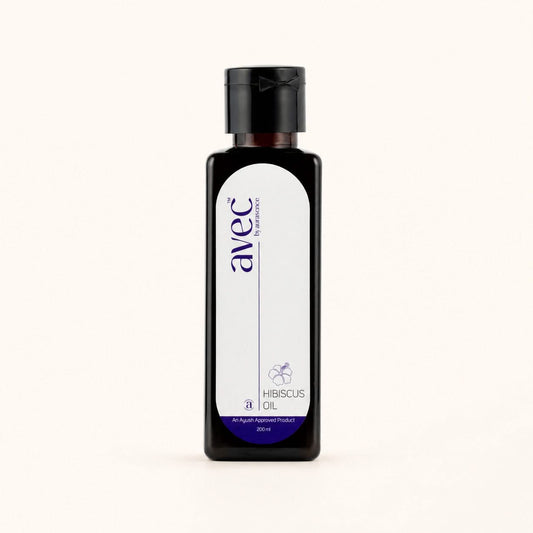AVEC Ayurvedic Hibiscus Hair Oil with Rose – Natural Botanical Therapy for Healthy Hair