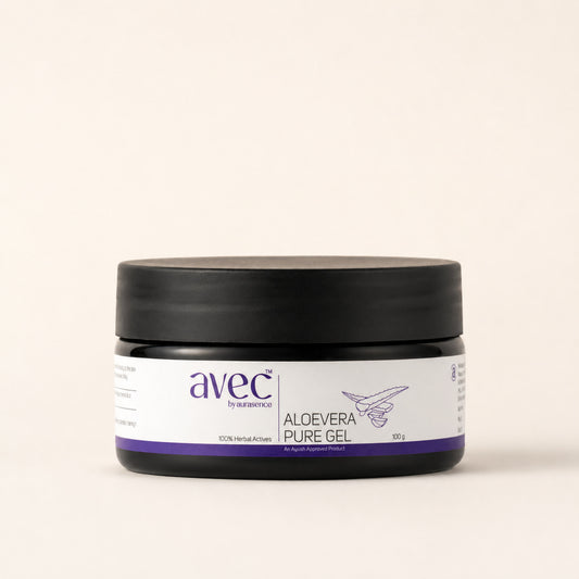 AVEC Organic & Natural Pure Aloe Vera Gel – Nature’s Soothing Extract for Skin and Hair