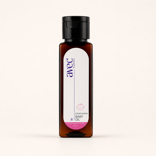AVEC Natural & Organic Dasapushpadi Baby Oil – Traditional Ayurvedic Baby Massage Oil