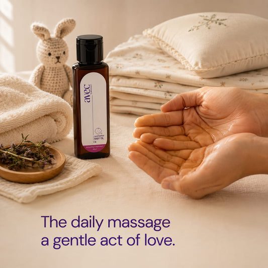 AVEC Natural & Organic Dasapushpadi Baby Oil – Traditional Ayurvedic Baby Massage Oil