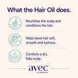 AVEC Ayurvedic Hibiscus Hair Oil with Rose – Natural Botanical Therapy for Healthy Hair