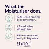 AVEC Organic & Natural Aloe Vera Moisturizing Gel for Deep Hydration & Skin Soothing