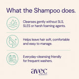 AVEC Ayurvedic Aloe Vera Hair Shampoo – Natural, Sulfate-Free Aloe Vera Shampoo for Healthy Hair