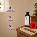 AVEC Ayurvedic Hibiscus Hair Oil with Rose – Natural Botanical Therapy for Healthy Hair