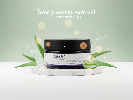 Avec aloe vera pure gel moisturizer jar