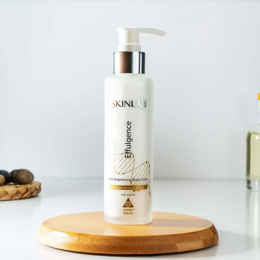 SKINLAB Effulgence Body Whitening Cream | Vitamin C & Kojic Enriched | For All Skin Types | 120ml