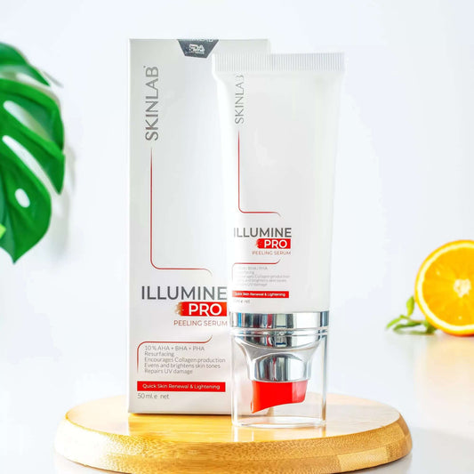 SKINLAB ILLUMINE PRO Serum| Face Peeling Solution| Glycerin, Vitamin B3, Aloe Vera| 50ml