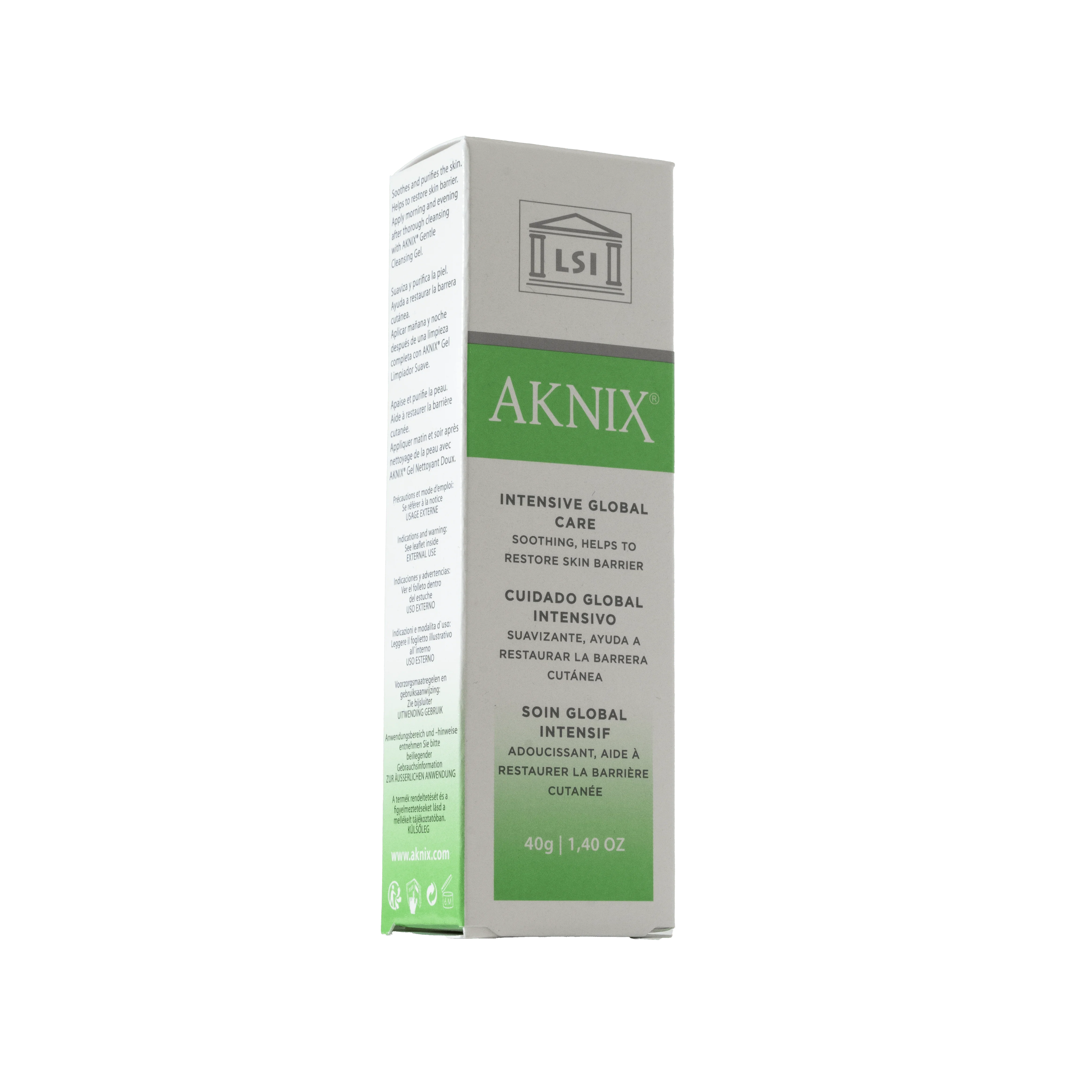 Aknix Intensive Global Care Cream for Acne prone & Oily skin | Reduces Inflammation | Acne Treatment & Skin Barrier Repair | Niacinamide |Quassia Amara Wood Extract -40g