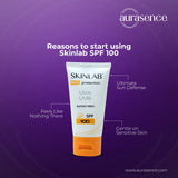 SKINLAB Sunscreen SPF 100 | Broad Spectrum UVA/UVB Protection | Water-Resistant & Transparent | For All Skin Types | 50ml