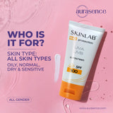 SKINLAB Sunscreen SPF 100 | Broad Spectrum UVA/UVB Protection | Water-Resistant & Transparent | For All Skin Types | 50ml