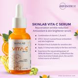SKINLAB Vita C Rejuvenation Serum | Antioxidant Brightening & Wrinkle Reduction | For Sensitive Skin | 30ml