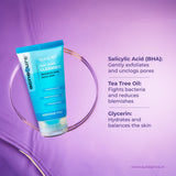 SKINLAB Acnecure Anti-Acne Face Cleanser | Salicylic Acid & Tea Tree Oil Formula | For Acne-Prone Skin | 100ml