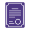 Official certificate document icon