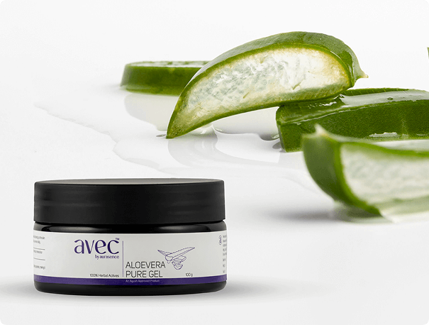 Clean beauty aloe vera gel jar