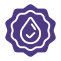 Dermatologically tested skincare badge icon