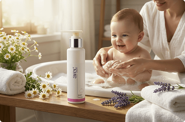 Baby Skin Needs Care of AVEC Baby  Wash