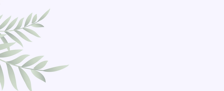 Light green leaves on a light gray background