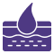 Skincare serum drop icon