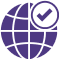 Verified global product authenticity symbol