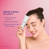 SKINLAB Illumine Night Brightening Cream | With Glycerin, Vitamin B3, Vitamin E & Aloe Vera | 50ml